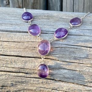 ! Sage Amethyst Necklace